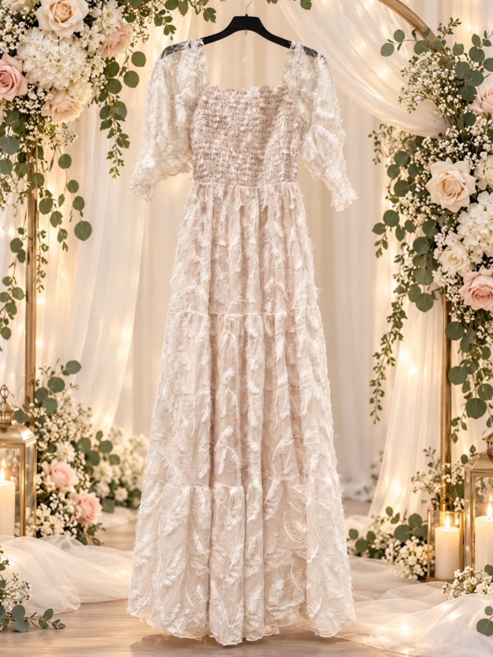 Baltic Born white Feather Dress